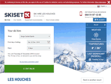 Tablet Screenshot of les-houches.skiset.co.uk