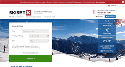 Desktop Screenshot of chamrousse.skiset.co.uk