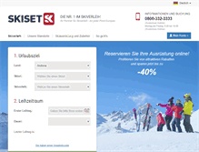 Tablet Screenshot of flachau.skiset.de