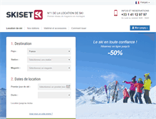 Tablet Screenshot of gourette.skiset.com