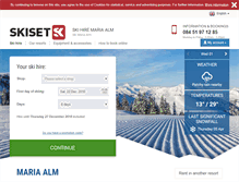 Tablet Screenshot of maria-alm.skiset.co.uk