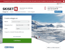 Tablet Screenshot of cervinia.skiset.it