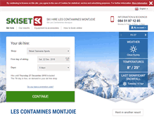 Tablet Screenshot of les-contamines.skiset.co.uk