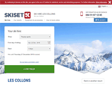 Tablet Screenshot of les-collons.skiset.co.uk