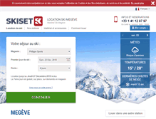 Tablet Screenshot of megeve.skiset.com